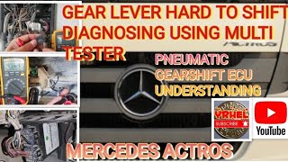 BEZ: G240-16 GEAR HARD TO SHIFT, GEAR SHIFT ECU DIAGNOSING, MERCEDES ACTROS