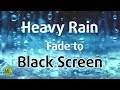 Heavy Rain Sounds (Black Screen) for Sleeping, Soothing a Baby - 10 Hours