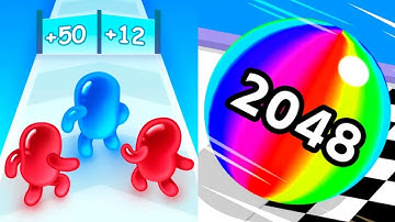 Join Blob Clash 3D VS Ball Run 2048 IOS Android PST Gameplay