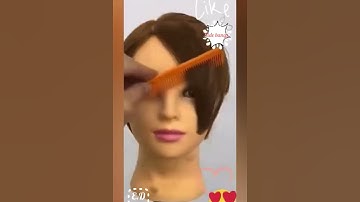 How to cut swept side bangs