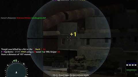 COD2 Sniper server player EpidemicZOM986aimbot