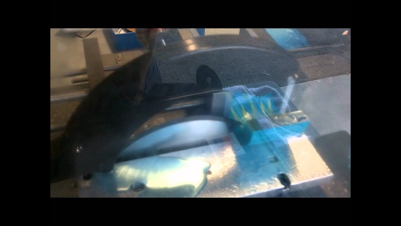 cutting ferrite with 6001 gp sectioning saw, using 7" resin bond diamond cut off blade YouTube