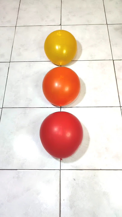 Popping three colorful balloons is very funny and satisfying (50) #asmrsounds #funny #poppingballoon