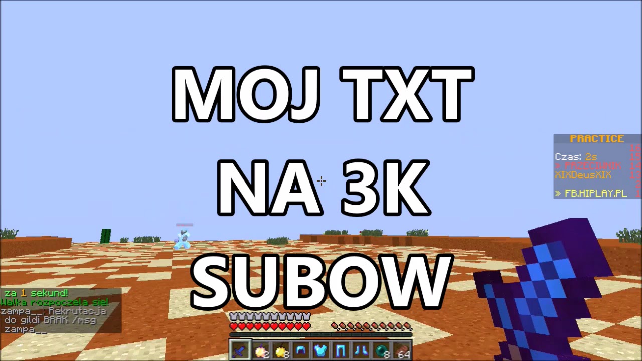 🔥SPECIAL 3000 SUBOW! 🔥 MOJ TXT 🔥 FOLDER  Z MACRO 🔥 USTAWIENIA 🔥 GILDIA LFT?!