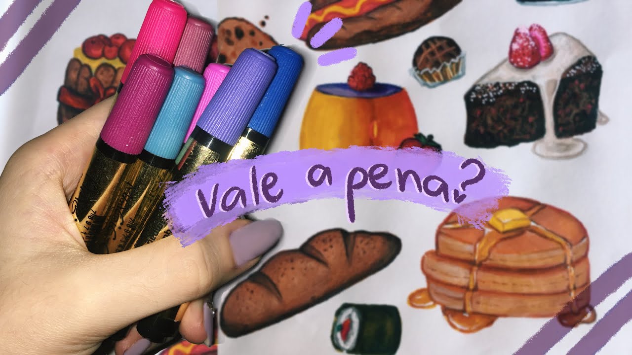 DESENHANDO COM MARCADORES DA MAGIC COLOR 🍰🥖🥞
