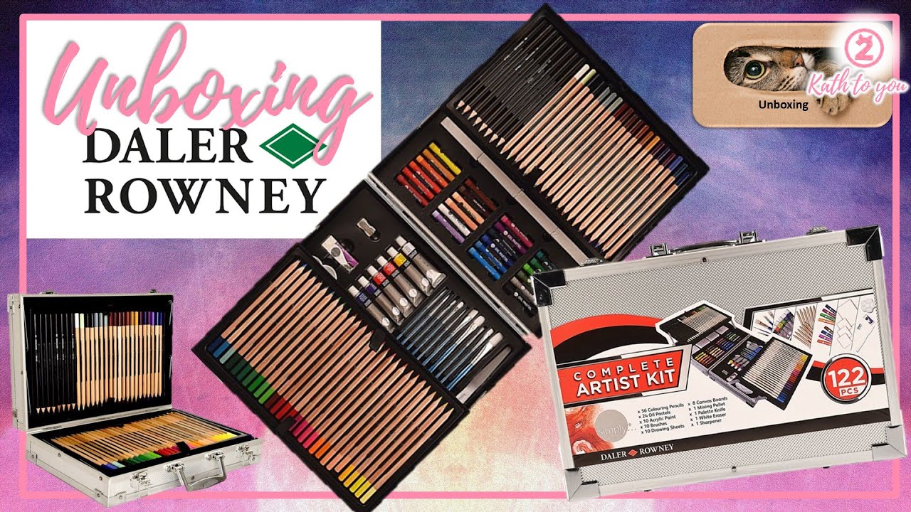 Unboxing + Review | Set de arte Daler & Rowney 122 piezas