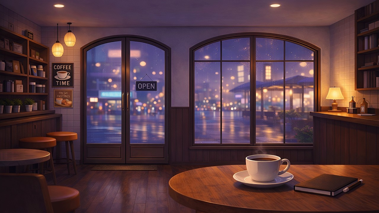 Late Night Cafe Glow 🌙 | Lo-fi for Work & Relax