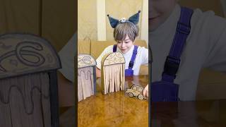 Open the cardboard door!#asmr