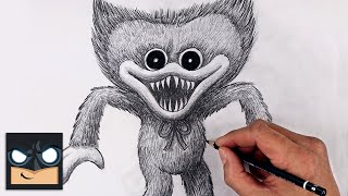 how to draw huggy wuggy poppy playtime sketch tutorial
