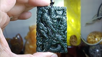 Quan Công đá ngọc bích rất đẹp 😍 868k 1 mặt dây chuyền có giấy kiểm định kèm theo