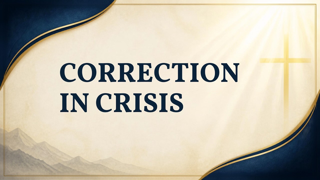 Correction in Crisis || August 23rd 2026 Service Live