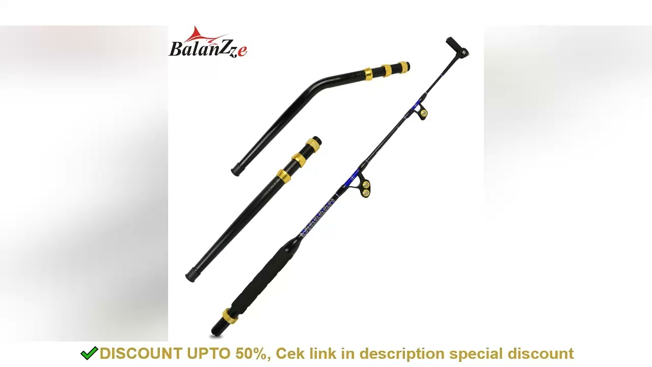 Deep Sea Big Game Rod Trolling Fishing Rods 100lbs 130lbs 2+1Guides 5 Feet Straight Bent Handle