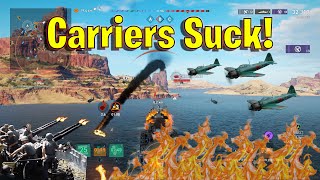 Enduring Nonstop Assault From An Aircraft Carrier Throughout The Battle! (World Of Warships Legends)