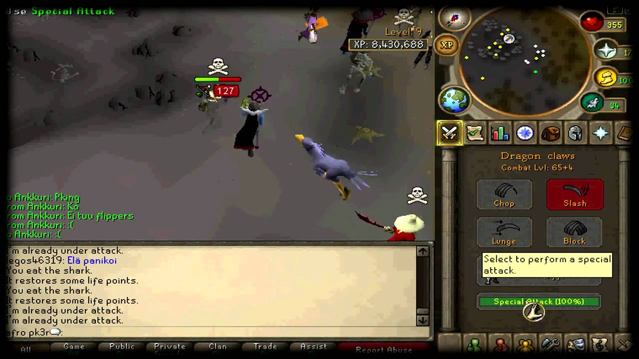 gf dragon claws... new wildy -afro pk3r-