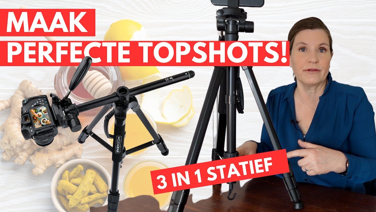 Perfecte TOPSHOTS maken met MOJOGEAR 3-in-1 statief: driepoot, monopod en  horizontale arm