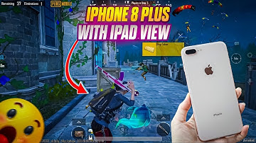 iPhone 8 Plus 60fps 😱 with Ipad view  | pubg mobile | Bgmi Mobile | No Lag 🤔