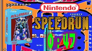 Rollerball (NES) 100,000 Point Speedrun 0:47.83