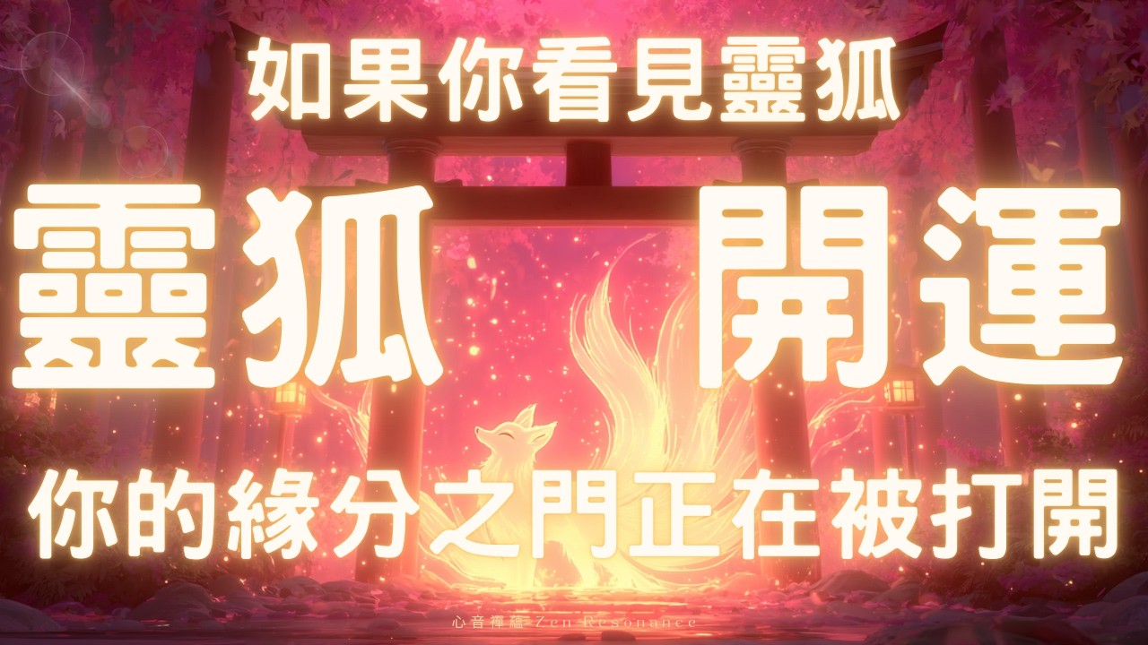 當靈狐出現，緣分之門被打開｜639Hz 能量音頻引導愛情相遇 靈狐打開你的緣分之門｜639Hz 愛情能量音頻啟動，命中注定的相遇開始靠近 靈狐的祝福降臨｜639Hz 愛情頻率啟動，新的緣分正在靠近你