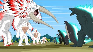 Evolution of KONG WHITE DRAGON vs Godzilla Earth: Valka Bewilderbeast | Godzilla Cartoon Compilation