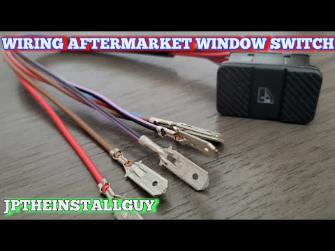 How to wire an aftermarket window switch | window switch relocate