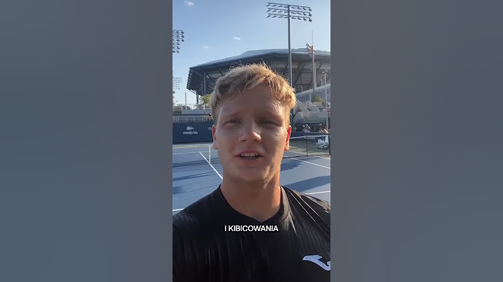 Maks Kaśnikowski zaprasza do kibicowania Biało-Czerwonym na #USOpen 🎾