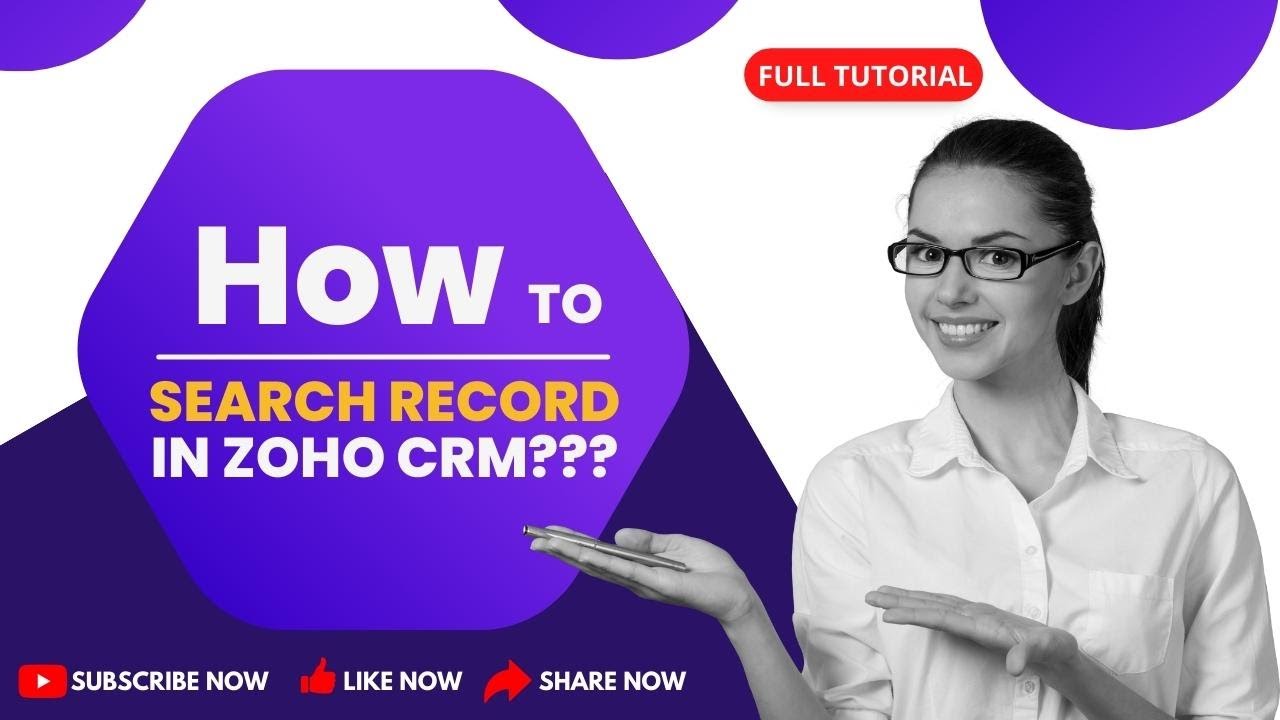 How to search Record in #Zoho #CRM - Full #Hindi Tutorial - YouTube