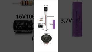 ⚡ DIY Mini Amplifier using simple electronic components!