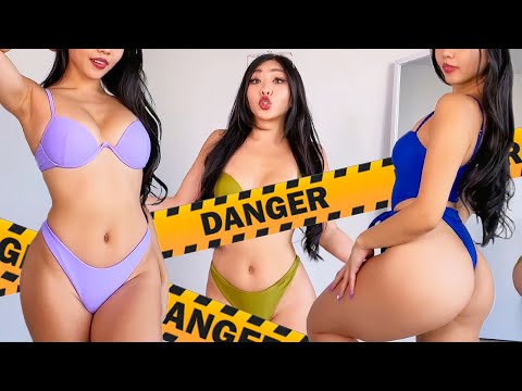 Bikini try on haul | testing irl jiggle physics 🤔 | Swimsuit haul