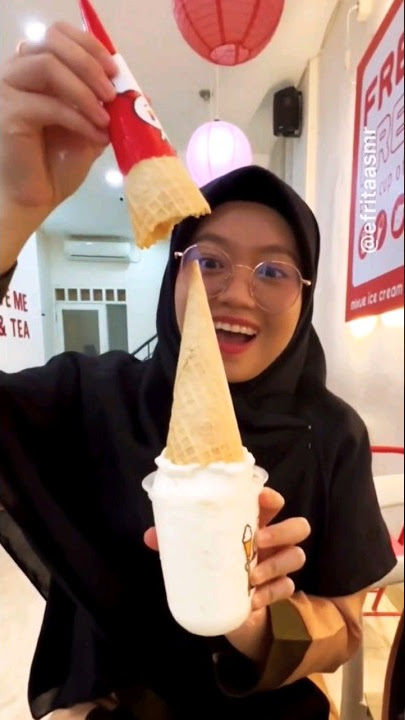 mixue rasa vanila 😍 #eskrim #icecream #mixue