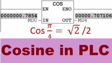 Siemens PLC- Cosine programming  by STEP7 software
