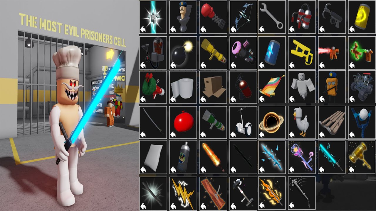 BARRY'S PRISON RUN! (OBBY) All Powers & Bosses Unlocked: Papa Pizza, Pirate, Barry, Alien, Robot Cop