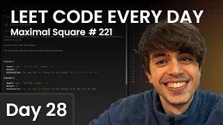 LeetCode every single day until I'm a PRO - 221. Maximal Square