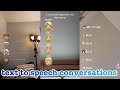 text to speech conversations~tik tok