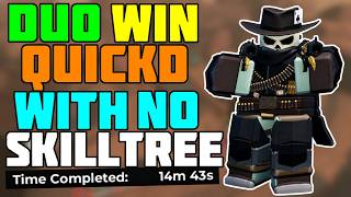 Duo QuickDraw Triumph With No Skill Tree + Full Easy Guide | TDS Tower Defense Simulator