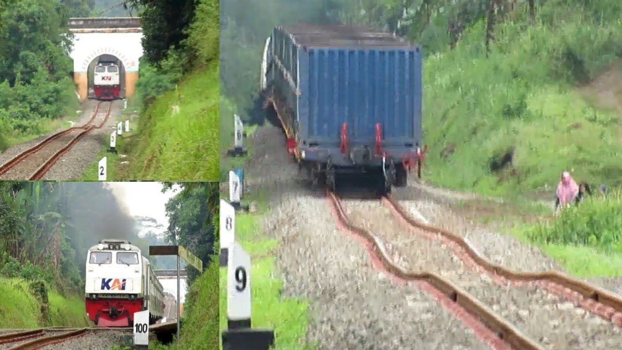 NGEDEN PARAHH !! KA Batubara & Lokal Merak Melewati Tanjakan Bertingkat
