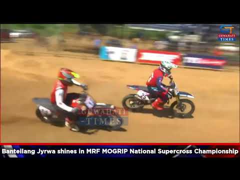 Meghalaya boy Banteilang Jyrwa(Jersey no. 27) shines in MRF MOGRIP National Supercross Championship