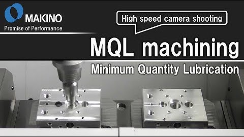 MQL machining　※High speed camera shooting