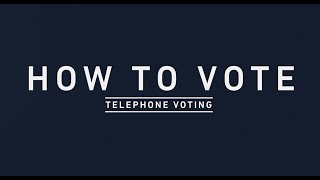 How To Vote Telephone