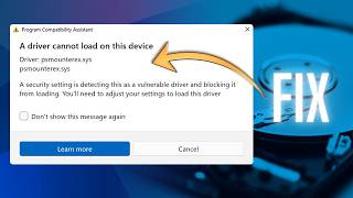 Fix psmounterex.sys Error in Windows 11 | Driver Cannot Load on This Device (Easy Fix)