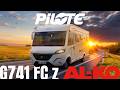 Pilote G741 FC ALKO 180 KM – luksusowa integra z podwójną podłogą | prezentacja kampera 2026