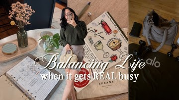 Balancing my busy life and showing up for myself through journaling & reading 💛