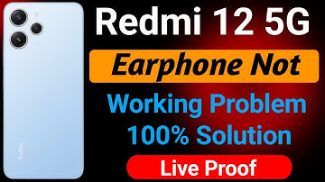 Redmi 12 5G Earphone Not Working | How to Solve Earphone Problem in Redmi 12 5G | Anuj k Facts