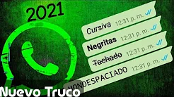 formas de escribir en whatsapp