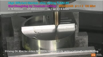 NS TOOL Machining: MSUSZ440 High Efficient Titanium Alloy Milling