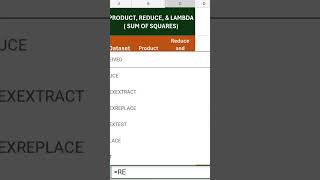 Product, Reduce, & Lambda Functions #exceltips #exceltricks #excelformula