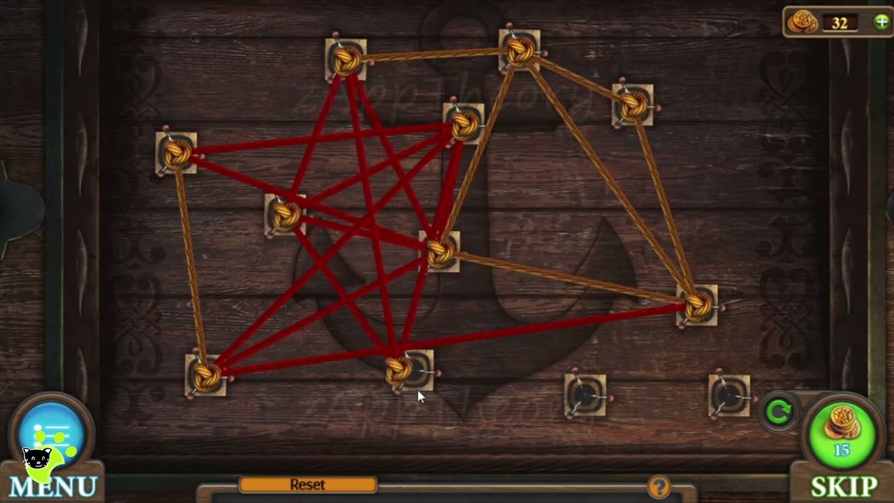 String Puzzle Variation 5 Tricky Doors Level 2 Secluded Island (FIVE