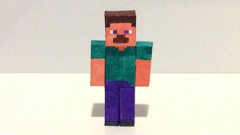 How to Make Paper Minecraft Steve