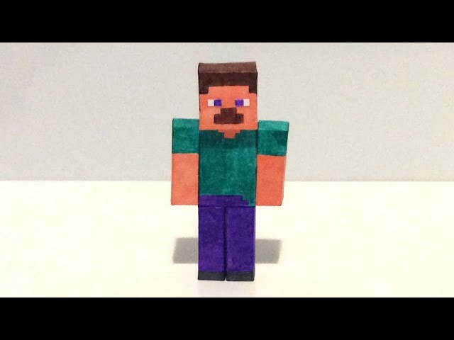 Papercraft Steve Minecraft - Papelbox