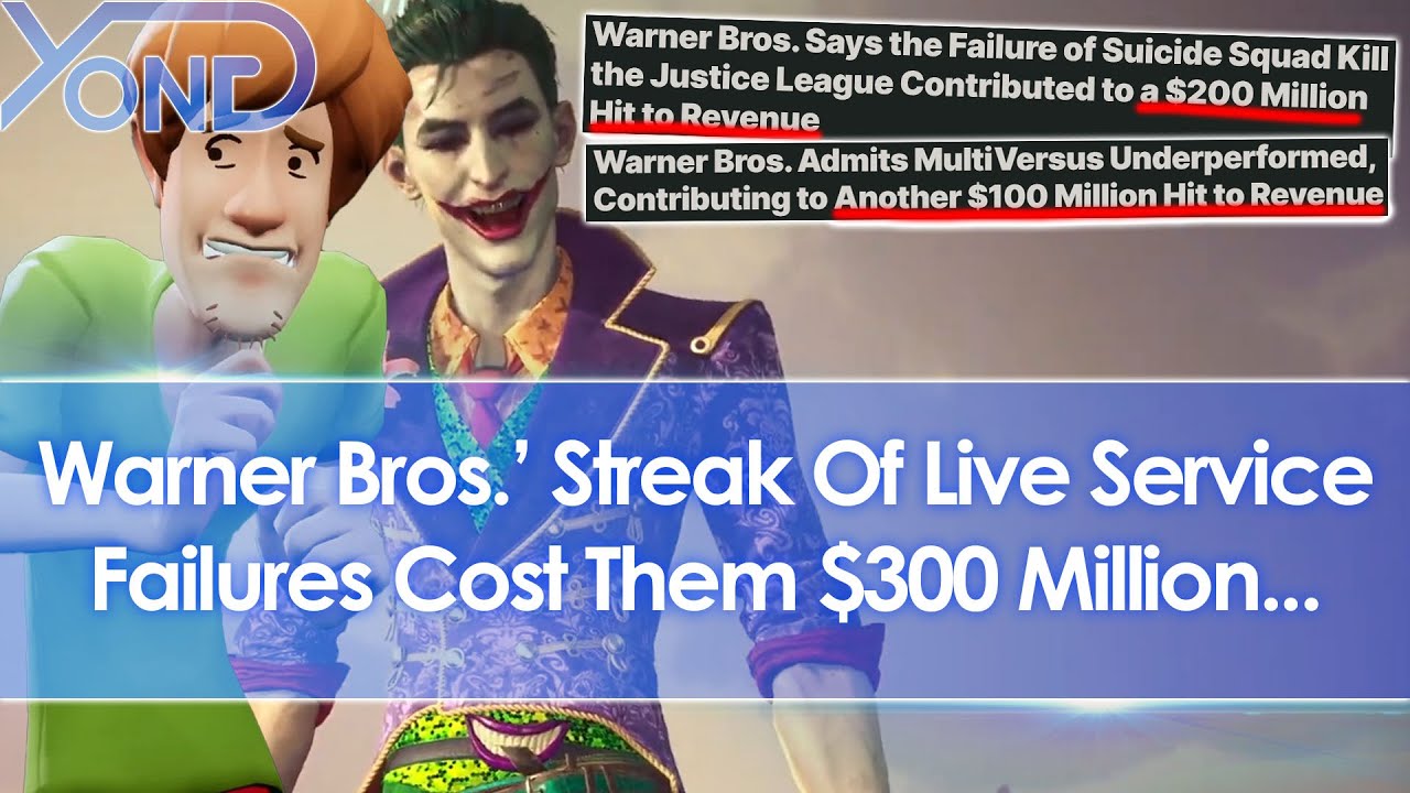 Warner Bros.’ streak of live service failures have now cost them 0 million…