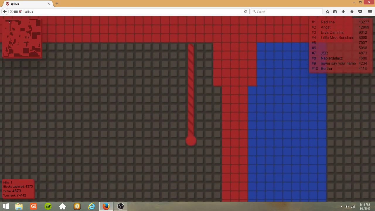 BIGGEST SPLIX.IO EVER! (SPLIX.IO WORLD RECORD) TAKING OVER THE SERVER!
